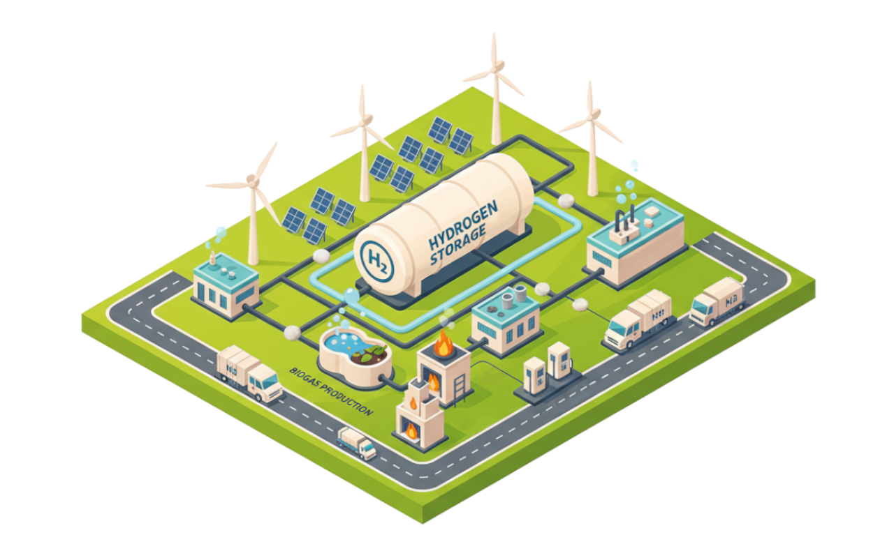 Electrolizadores y almacenamiento